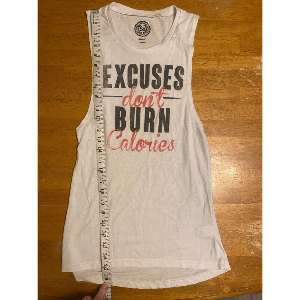 Womens So Motivational Workout Small Tank Top - Picture 5 of 6